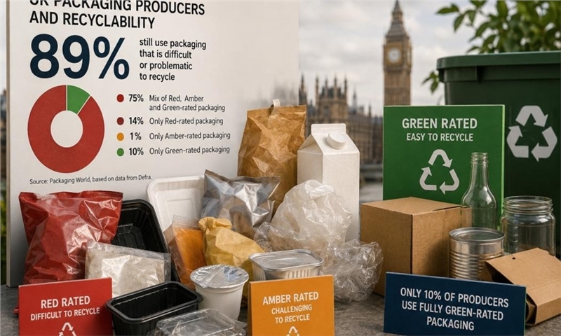 UK Packaging Sector Struggles to Meet Recyclability Targets