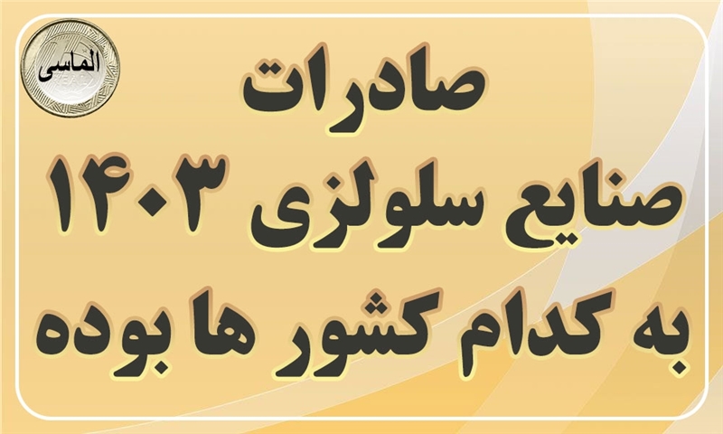 صادرات صنایع سلولزی در12 ماه 1403 به کدام کشورها بوده است ؟
