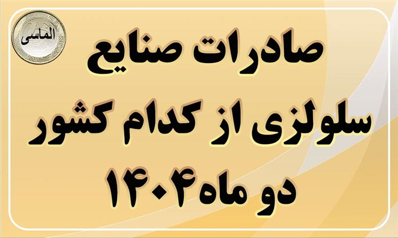 صادرات صنایع سلولزی در۲ ماهه اول 1404 از کدام کشورها بوده است؟