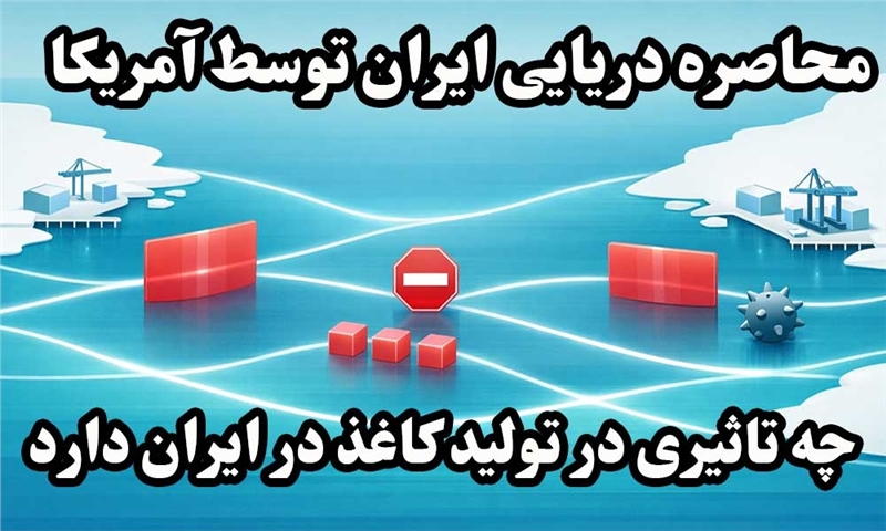محاصره دریایی ایران توسط آمریکا چه تاثیری در تولید کاغذ در ایران دارد