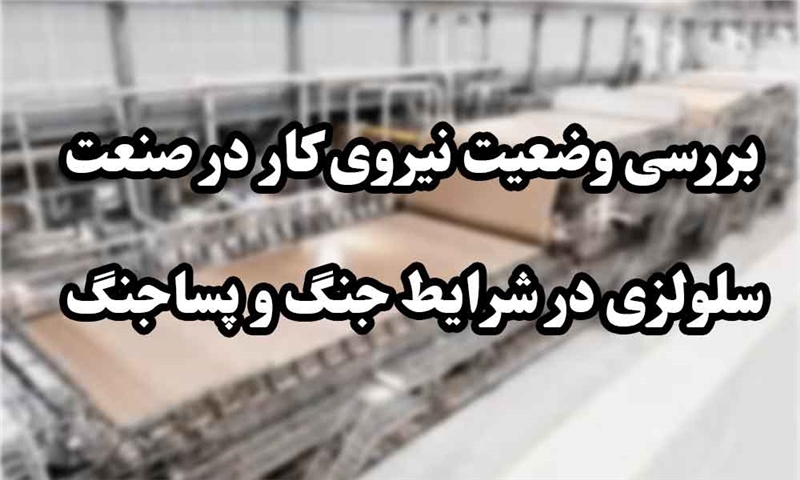 بررسی وضعیت نیروی کار در صنعت سلولزی در شرایط جنگ و پساجنگ