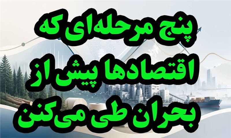 پنج مرحله‌ای که اقتصادها پیش از بحران طی می‌کنن