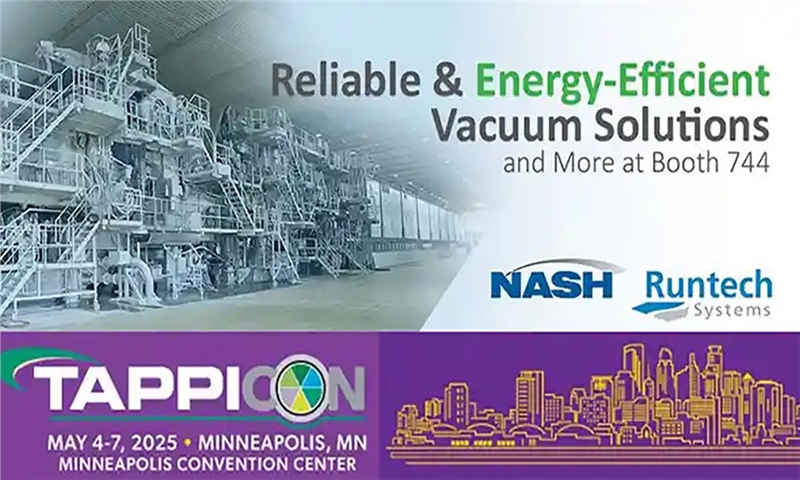 Runtech at TAPPICon: Showcasing Sustainable Vacuum Solutions for the Paper Industry