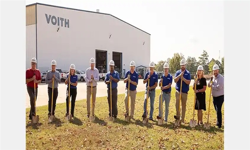 Voith breaks ground on a multi-million-dollar expansion of West Monroe, Louisiana roll service center