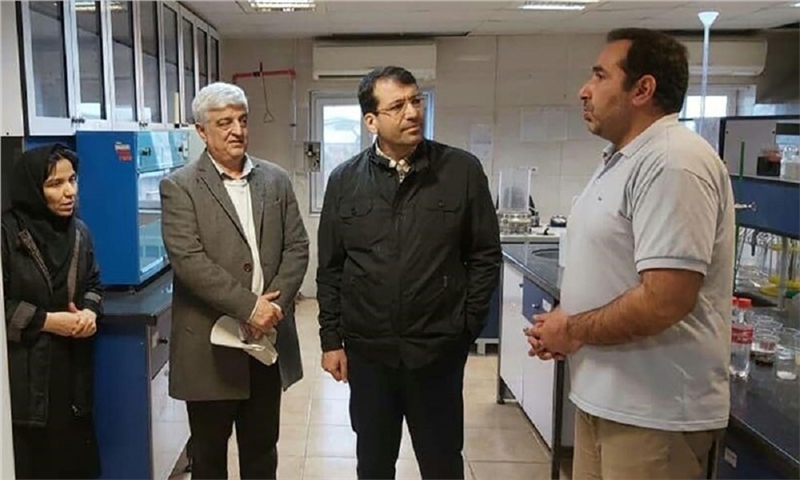 Dr. Rezvanifar, the CEO of Social Security Investment Co (Shasta), visits Latif Paper Products Company.