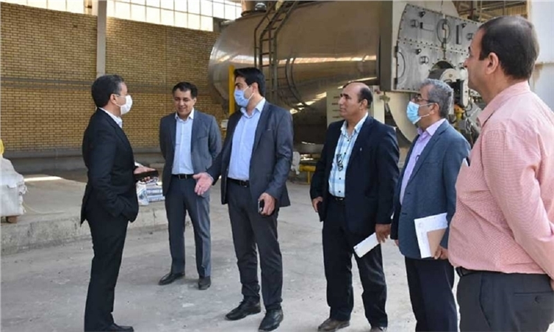 The operation of industrial manufacturing unit of Zagros Paper Mill in 2021