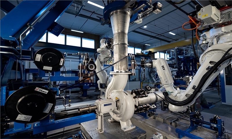 Sulzer inaugurates pump production line and logistics center in Kotka, Finland