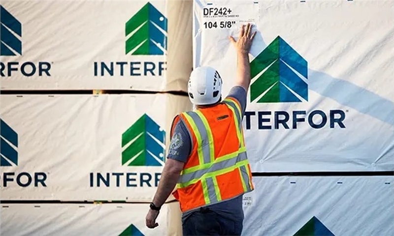 Interfor to Reduce Lumber Output by 12% Across NA