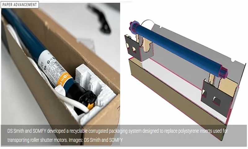 DS Smith and SOMFY Replace EPS With Corrugated
