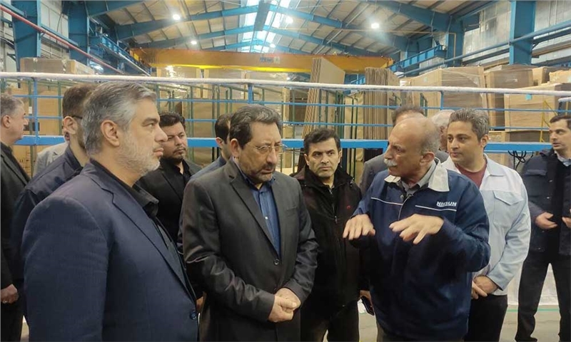 بازدید وزیر صمت از واحد‌های آسیب دیده در شهرک صنعتی کاوه